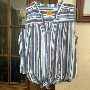 Ruby Rd Striped Sleeveless Top